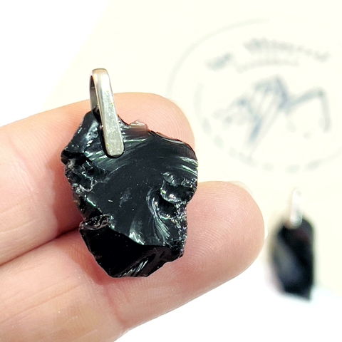MINI DIJE DE ALPACA OBSIDIANA