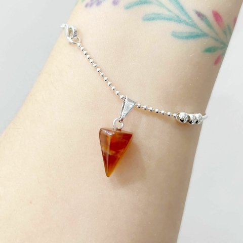 MINI DIJE PENDULO ONIX ROJO