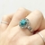 ANILLO CAZUELA PIRITA Y CRISOCOLA - comprar online