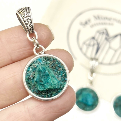 DIJE CAZUELA CRISOCOLA CON BAÑO