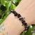 PULSERA DE ESCALLAS OBSIDIANA DORADA en internet