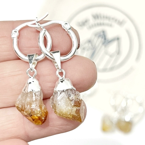 ARITOS PICO DE CITRINO