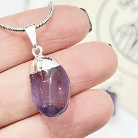 DIJE ROLADO AMATISTA PEQUEÑO