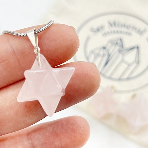ESTRELLA MERKABA CUARZO ROSA