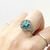 ANILLO CAZUELA PIRITA Y CRISOCOLA - Ser Mineral Accesorios