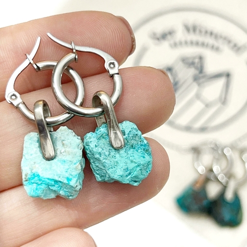 ARITOS CRISOCOLA ALPACA