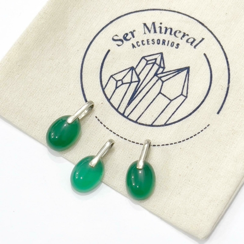 MINI DIJE MEDALLON AGATA VERDE