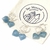 ARITOS MINI CORAZON ONIX CIELO - Ser Mineral Accesorios