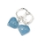 ARITOS MINI CORAZON ONIX CIELO - comprar online