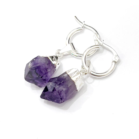 ARITOS PICO AMATISTA OBISPO