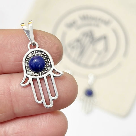 DIJE MANO FATIMA LAPISLAZULI