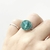 ANILLO CAZUELA CRISOCOLA - Ser Mineral Accesorios