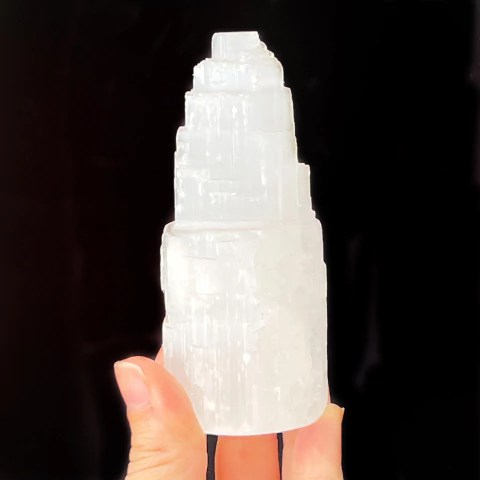 Torre de Selenita de 10 cm - comprar online