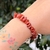 PULSERA DE ESCALLAS JASPE ROJO en internet
