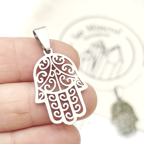 MANO DE HAMSA DE ACERO