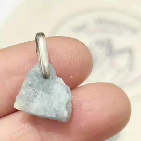 MINI DIJE DE ALPACA AGUAMARINA