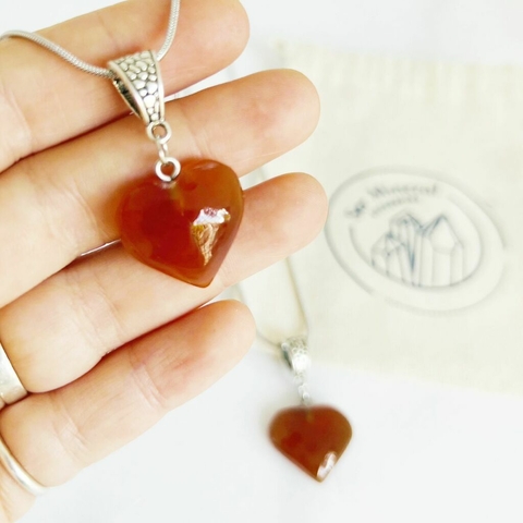 CORAZONES DE ONIX ROJO