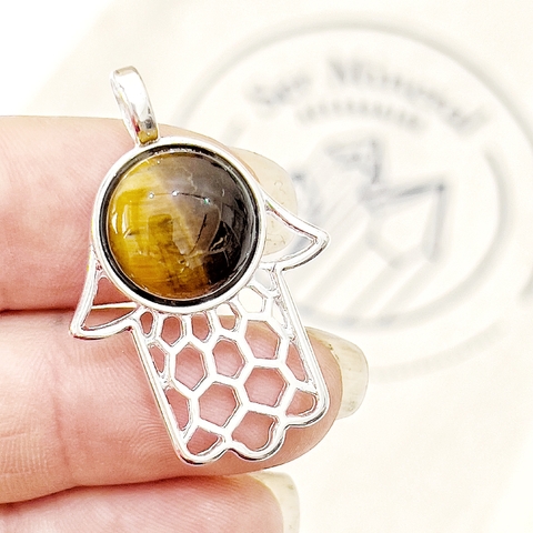DIJE HAMSA OJO DE TIGRE