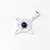 NUDO DE BRUJA GRANDE ACERO BLANCO LAPISLAZULI - comprar online