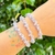 PULSERA DE ESCALLAS AGATA DE LAZO AZUL - comprar online