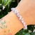 PULSERA DE ESCALLAS AGATA DE LAZO AZUL en internet