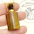 COLLAR PERFUMERO BOTELLA RECTA DE OJO DE TIGRE DORADO - comprar online