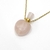COLLAR PERFUMERO BOTELLA CORAZON CUARZO ROSA DORADO - Ser Mineral Accesorios