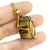 Imagen de RELICARIO DE ACERO RED OJO DE TIGRE DORADO