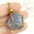 RELICARIO DE ACERO RED CUARZO AZUL DORADO - Ser Mineral Accesorios