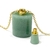 COLLAR BOTELLA PERFUMERO RECTO CUARZO VERDE DORADO en internet