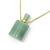 COLLAR BOTELLA PERFUMERO RECTO CUARZO VERDE DORADO - Ser Mineral Accesorios