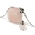 COLLAR PERFUMERO BOTELLA ROMBO DE CUARZO ROSA en internet