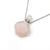 COLLAR PERFUMERO BOTELLA ROMBO DE CUARZO ROSA - Ser Mineral Accesorios