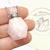 COLLAR PERFUMERO BOTELLA GLAM DE CUARZO ROSA - comprar online