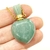 Imagen de COLLAR PERFUMERO BOTELLA CORAZON CUARZO VERDE DORADO