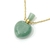 COLLAR PERFUMERO BOTELLA CORAZON CUARZO VERDE DORADO - Ser Mineral Accesorios