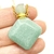 Imagen de COLLAR PERFUMERO BOTELLA ROMBO CUARZO VERDE DORADO