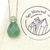 COLLAR PERFUMERO BOTELLA GLAM DE CUARZO VERDE - tienda online