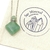 COLLAR PERFUMERO BOTELLA ROMBO DE CUARZO VERDE - tienda online
