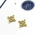MINI ARITOS NUDO DE BRUJA DORADO - comprar online