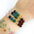 PULSERA 7 CHAKRAS Y CRISTAL CHECO DONA VERDE