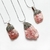 DIJE DE ALPACA RODOCROSITA Y PIRITA - Ser Mineral Accesorios