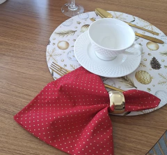 GUARDANAPO POÁ VERMELHO - NATAL na internet