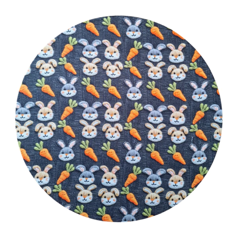 CAPA DE SOUSPLAT COELHINHOS E CENOURAS - comprar online