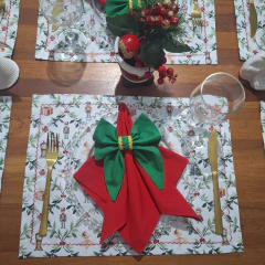 Imagem do JOGO AMERICANO NATALINO GUIRLANDA - 2 LUGARES