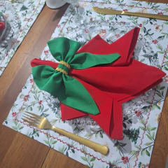 JOGO AMERICANO NATALINO GUIRLANDA - 2 LUGARES - loja online