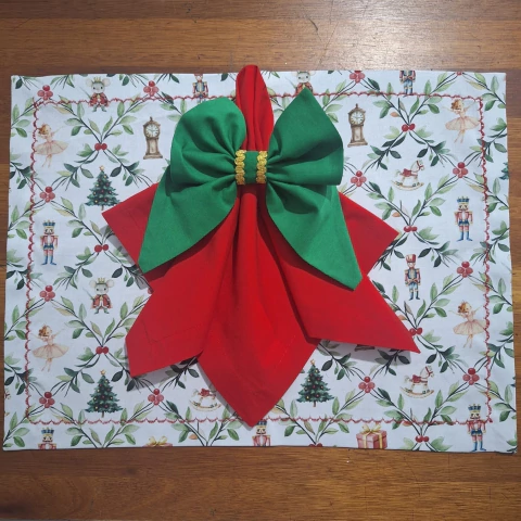 JOGO AMERICANO NATALINO GUIRLANDA - 2 LUGARES - comprar online