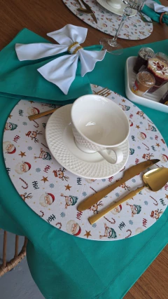 CAPA DE SOUSPLAT BONECO DE NEVE NATALINO - MADU HOUSE DECOR