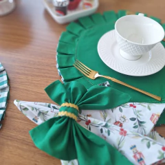 LUGAR AMERICANO REDONDO DUPLA FACE XADREZ/ VERDE na internet