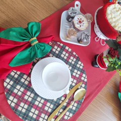 CAPA DE SOUSPLAT XADREZ NATALINO - comprar online